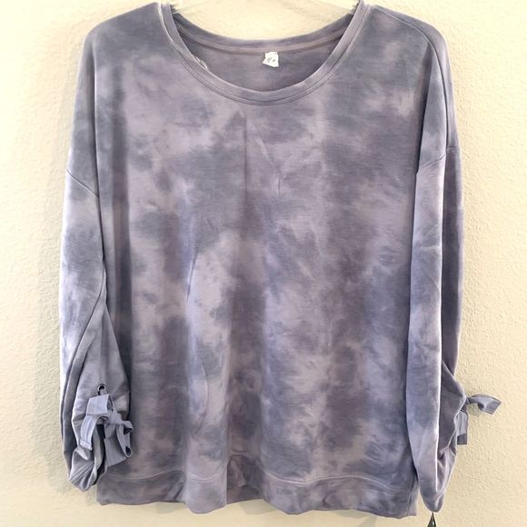 Ideology Sweatshirt Top Women's XL Marled Yoga Tranquility Plus New - Picture 1 of 11